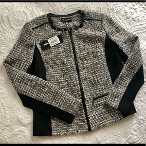 Karl Lagerfeld French-Style Tweed Suit Jacket
